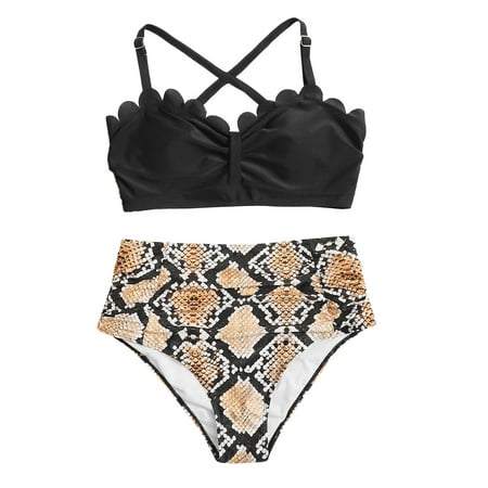 

Sports Bra Swimsuit Top Set Women s Swimwear Bikini Cutout Coral Two-piece Bikini Board Shorts with Pockets for Women plus Size Bathing Suit Tops for Women Sunflower Bathing Suit Shorts Boys