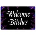 thumbnail image 1 of Welcome es, Front Door Mat for Indoor Entrance Entry Way Welcome Area Rugs All Weather Exterior Carpet Doormat Funny Black, 1 of 8