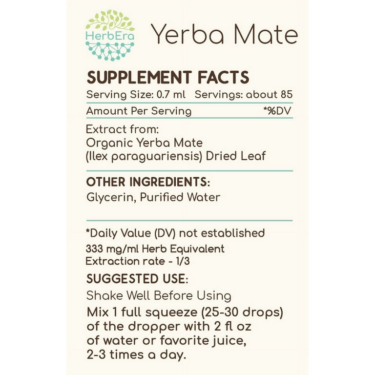 Yerba Mate Tea - Dried Herb - Energy Drink - Ilex paraguariensis