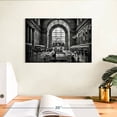 thumbnail image 3 of Elephant Stock Toronto Union Station 3:23pm Wall Art - Horizontal Canvas Wall Art - Living Room Wall Decor - Architecture Canvas - Black And Gray Decor By Brian Carson - 12" x 8", 3 of 8