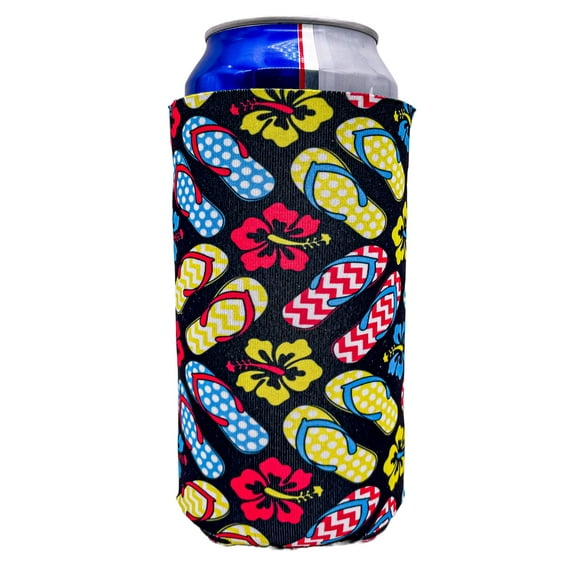 Flip Flops Pattern 24 oz. Can Coolie