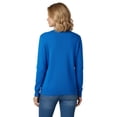 thumbnail image 4 of Turtle Bay New York Women’s Button-Up Cotton Cardigan, Crewneck with Front Pockets, 4 of 5