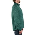thumbnail image 3 of Realtree Men's Fleece Quarter Zip Pullover Sweatshirt in Green, Sizes S-2XL, 3 of 6