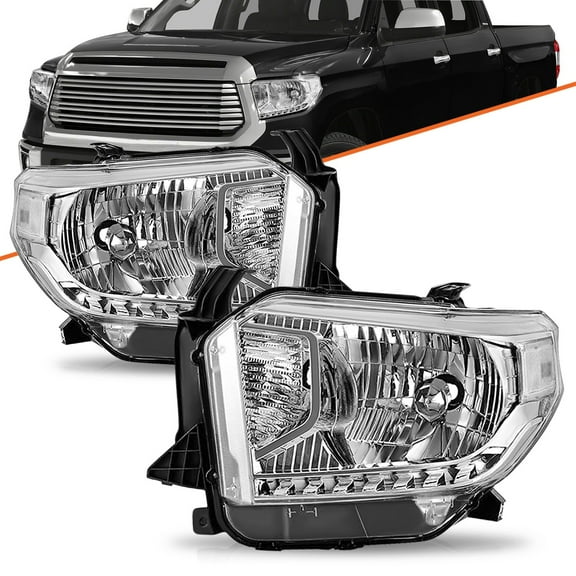 For 2014-2017 Toyota Tundra Headlight Pair With Level Adjuster 2Pc Set Headlamp