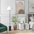 thumbnail image 4 of Henn&Hart 64" Silver Floor Lamp, 4 of 5