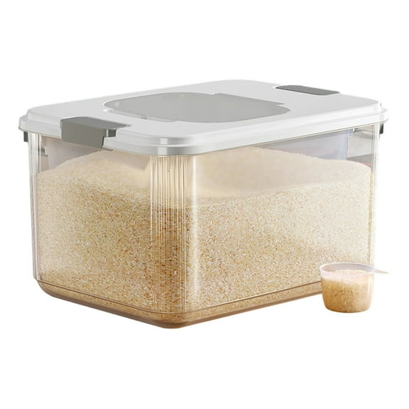 Large Capacity Food Storage Containers for Kitchen - Airtight Food Containers for Cereal and Rice - Durable Food Storage Solutions