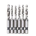 thumbnail image 1 of Broca Avellanadora De Grifo Compuesto Hss Juego De Brocas De Grifo Métricas Vástago Hexagonal Taladro De Rosca De Tornillo De Titanio Para Materiales De Hierro De Aluminio De Madera，6 Uds 2 En 1 Sweethay TO005425-02, 1 of 5