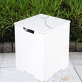 thumbnail image 2 of Elementi  Plus Square Propane Tank Cover Hideaway Storage Box with Marble Porcelain Top - 15.9 x 15.9 Inches White, 2 of 4