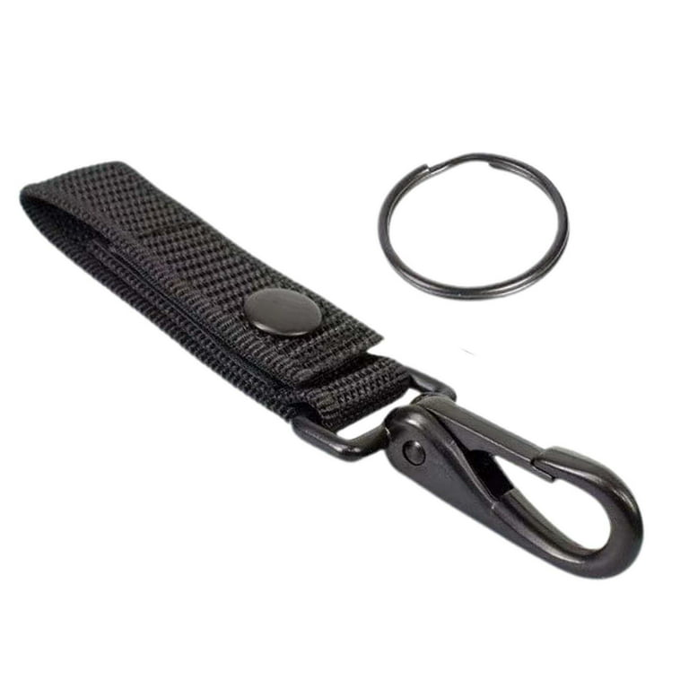 Unique Bargains Belt Keeper Nylon Revolve Keychain Hook Clip Multicolor 3  Pack