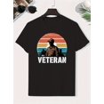 thumbnail image 1 of Boys "Veteran" Graphic T-Shirt - Casual Lightweight Cotton Short Sleeve Top with City Skyline Design, Comfortable Summer Clothing for Youngsters, Everyday Comfort | Patriotic Clothing, 1 of 6
