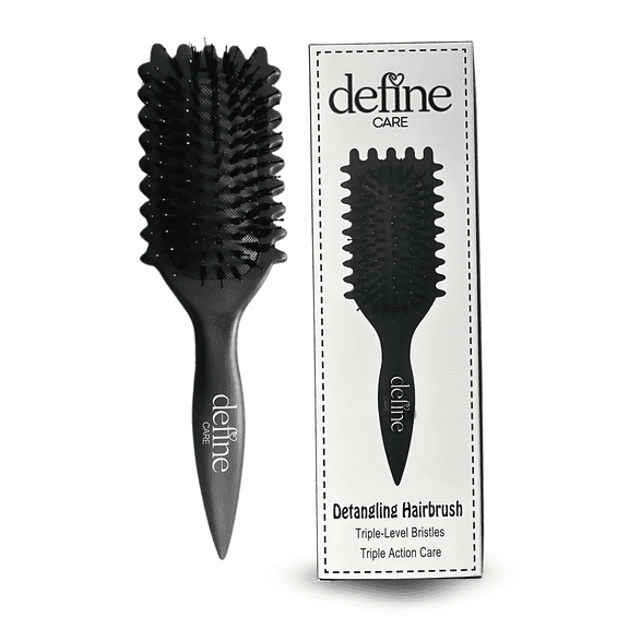 Curl Defining Brush for Natural Curls, Detangling Curl Defining Brush for Women, Define Curling Hair Brush Black