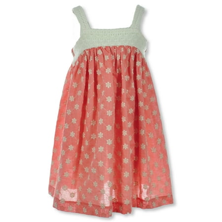 

Bonnie Jean Girls Daisy Woven Dress - natural 4t (Toddler)