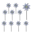 thumbnail image 2 of Decoración de césped para jardín brillante, molinetes reflectantes para destellos de luz brillantes que ahuyentan a los pájaros, 10 piezas de molinetes irrompibles y resistentes a la intemperie para, 2 of 8