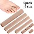 thumbnail image 1 of Toe Cushion Tube Multi Size Toe Cushion Tube Soft Gel Corn Pad Protectors for Cushions Corns, Blisters, Calluses, Toes and Fingers (5 Pieces, Uncut Size), 1 of 8