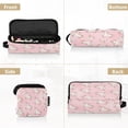 thumbnail image 5 of Hair Tool Organizer Bag with Heat Resistant Mat Removable Travel Storage Case for Hot Air Brushes Curling Irons Watercolor Pink Unicorn, 5 of 8