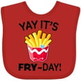 thumbnail image 3 of Inktastic Yay Its Fry Day with Cute French Fries Boys or Girls Baby Bib, 3 of 4
