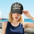 thumbnail image 3 of Baseball Cap, Cotton Adjustable, Embroidered Funny Quote, Black, Outdoor Casual Sun Hat for Daily Wear, 3 of 6