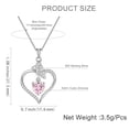 thumbnail image 6 of Ydou Love Heart Pendant Necklace for Women, 18K White Gold over Silver October Birthstone Jewelry Mother's Day Gifts for Women Mom Wife/Lover, 6 of 8