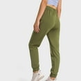thumbnail image 4 of Elastic Waist Sports Lounge Pants Women Joggers Pants Workout Yoga Sweatpants Swith Pockets Green XS Rawiri, 4 of 6