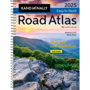 Rand McNally 2025 Easy-To-Read Midsize Road Atlas, (Hardcover)