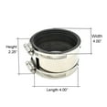 thumbnail image 6 of Fernco Schedule 40 4 in. Hub x 4 in. Dia. Hub Neoprene Rubber Shielded Coupling, 6 of 6