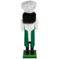 thumbnail image 5 of Northlight 14" Green and White Wooden Christmas Nutcracker Pizza Maker, 5 of 5