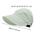 thumbnail image 3 of Women's Summer Sun Hat with Ponytail Hole Breathable Outdoor Wide Brim Shade Cap for Beach Travel Gardening, 3 of 5