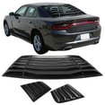 thumbnail image 2 of Ikon Motorsports Compatible with Fits 11-23 Dodge Charger V2 Style Rear Side Window Louver Air Vent, 2 of 9