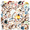 6A, variant on cartoon Hedgehog Theme Stickers, Waterproof Hedgehog Theme Sticker for Water Bottle Laptop Phone Cases Planner Skateboard Luggage Helmet Party Favor Decor, Ideal for Adults Teens Teacher Rewards