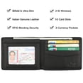 thumbnail image 3 of Billetera HIMI de piel auténtica con bloqueo RFID para hombre, 3 of 7