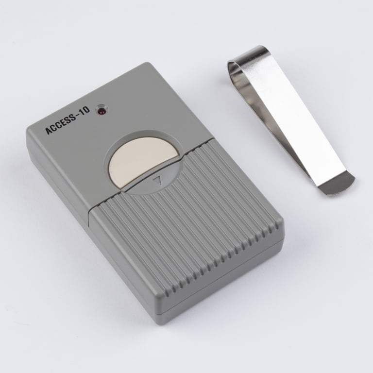 Simply Silver 10-Digit EZ Code Remote For Garage & Gate Openers - 300MHz Multi-Code Compatible