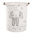 thumbnail image 2 of Cotton Linen Waterproof PE Coating Storage Basket Sundries Storage Box, 2 of 3