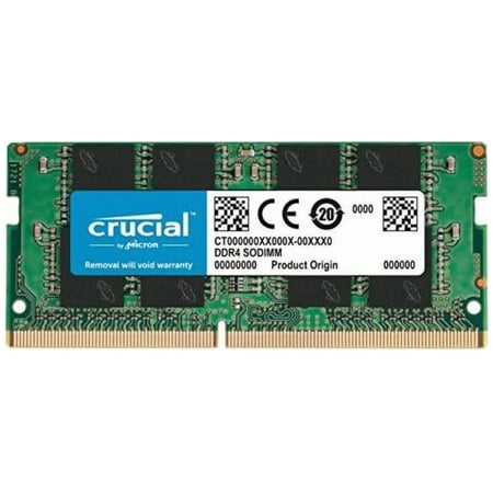 UPC: 0649528822499 | Crucial 32GB Single DDR4 3200 MT/s CL22 SODIMM 260-Pin Memory – CT32G4SFD832A