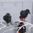 thumbnail image 3 of 1pc Simulation Crow Decoration All Saints Crow Props Simulation Party Supplies Decoration Halloween Decorations, 3 of 9