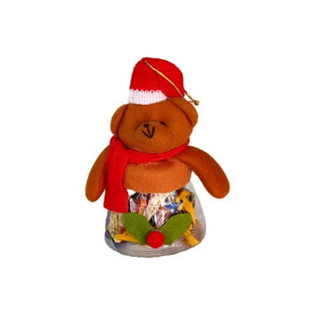 

IMSHIE Christmas Candy Jar Mini Clear Candy Jar Christmas Themed Containers Christmas Tree Decoration Pendant Santa Snowman Elk Container for Chocolate Cookie Storage Gift value