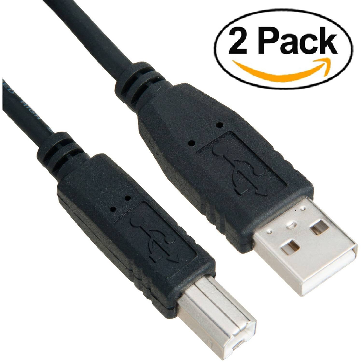 Cable Builders [2PACK] USB Printer Cable USB Type A Male to B Male