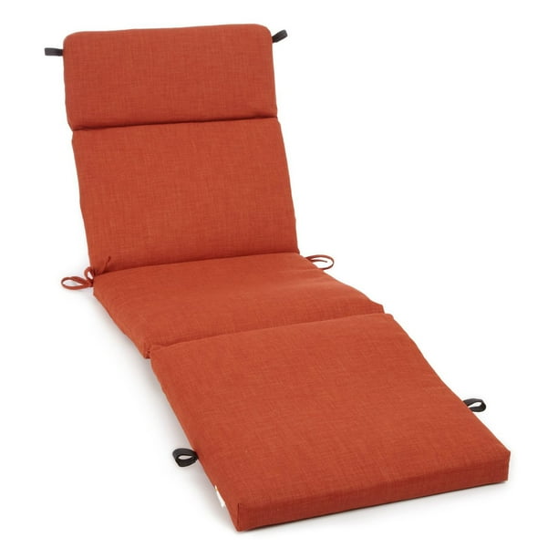 Blazing Needles Outdoor 72 x 22 in. Solid Patio Chaise Lounge Cushion