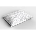 thumbnail image 2 of Ambesonne Nautical Pillow Sham 2 Pack, Lighthouse Steering Wheel, 30"x20", Pastel Pink Pearl Indigo, 2 of 3