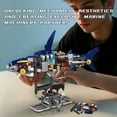 thumbnail image 3 of Honchoes Mechanical Shark Building Set with Light Compatible with Lego Animal Model Home Decor Gift 631Pcs, 3 of 6