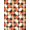 Orange, Pattern 2, variant on ODIKA 4' x 6' Machine Washable Non-Slip Area Rug, geometric checkered High Traffic Rug, Orange, 1117583