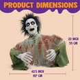 thumbnail image 6 of Joyfy Halloween Decorations Outdoor,Animatronics Groundbreakers with Sound & Glowing Eyes for Graveyard,Zombie Props Halloween Outside Decor, 6 of 9