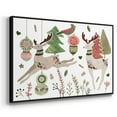 thumbnail image 3 of Reindeer Wishes Collection A - Framed Gallery Wrapped Holiday Canvas - 17 x 25 - Black Frame, 3 of 8