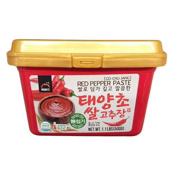 Haio - Red Pepper Paste, 1.1 Pounds (1 Tub)