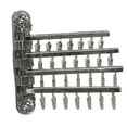 thumbnail image 1 of Percha plegable para secar calcetines, pinzas para colgar en la pared, para secar al aire Lazo plateado gris, 1 of 9