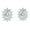 White Gold, variant on Cate & Chloe Sage 18k White Gold Plated Stud Earrings with Simulated Diamond Crystals for Women