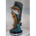 thumbnail image 4 of Nifao Two Sailfish fish Bronze Statue – Home Decor Sculpture, 20"L x 16"W x 34"H, 4 of 9