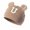 Coffee, variant on Soft Kids Modar Cute Bear Letter Design Comfortable Baby Cap For And Toddlers Winter Daily Casual Outdoor Black