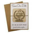 thumbnail image 1 of 30 Custom Wedding Save The Date Cards Rustic Engraved Wood Magnets With Envelopes Wedding Announcements, 1 of 3