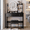 Black, variant on Leumius Makeup Vanity Desk with Mirror and Lights,Dressing Table with 2 Drawers,3 Color Lighting Brightness,Multi-layer High Capacity Storage Makeup Table for Bedroom,White