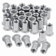 thumbnail image 1 of Nut 100Pcs 1/4In-20UNC Stainless Steel 304 Finish Flat Head Rivnut Threaded Insert Nut Knurled Body, 1 of 5